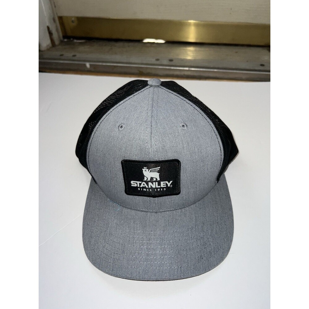 Stanley Tools Black & Gray Trucker Hat Cap Adult Size NEW